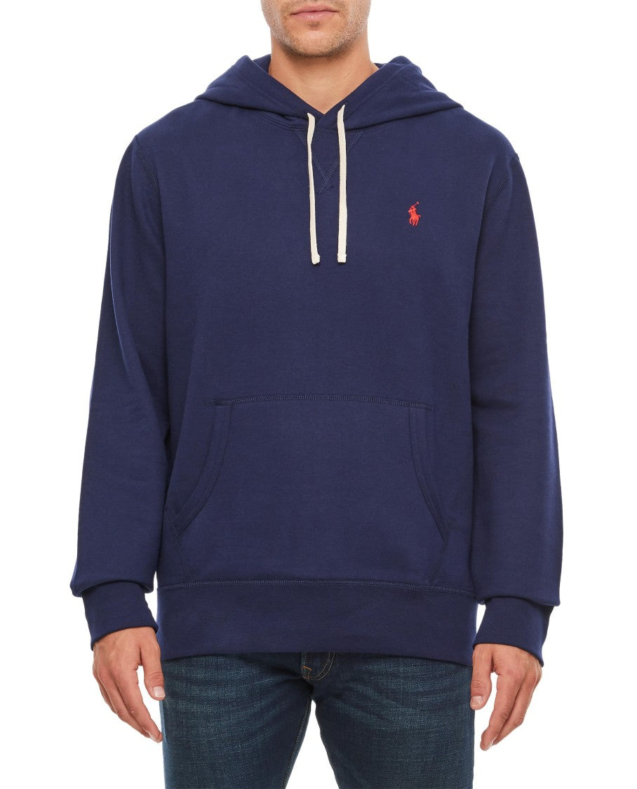 Polo Ralph Lauren Drawstring Hood Sweatshirt With V-Shaped Insert