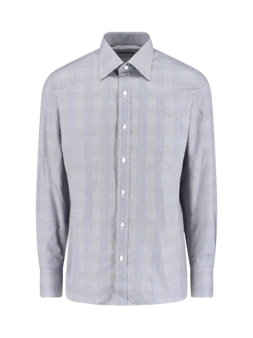 Tom Ford Classic Checkered Button-Down Shirt