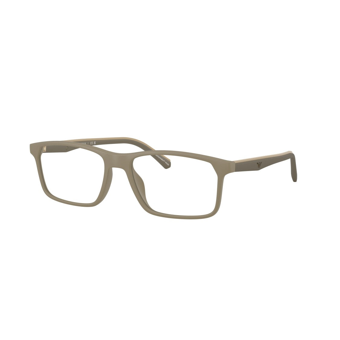 Emporio Armani 0Ea3266u Rectangular Matte Finish Eyeglasses With Subtle Logo