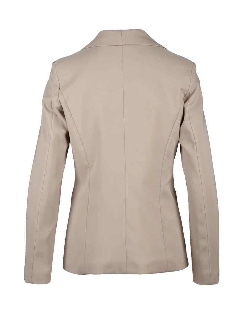 D'elle Giulia Mastini Fitted Tailored Jacket With Lined Interior And Button Closure
