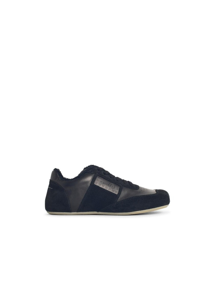 Mm6 By Maison Margiela Anatomic' Black Leather Sneakers