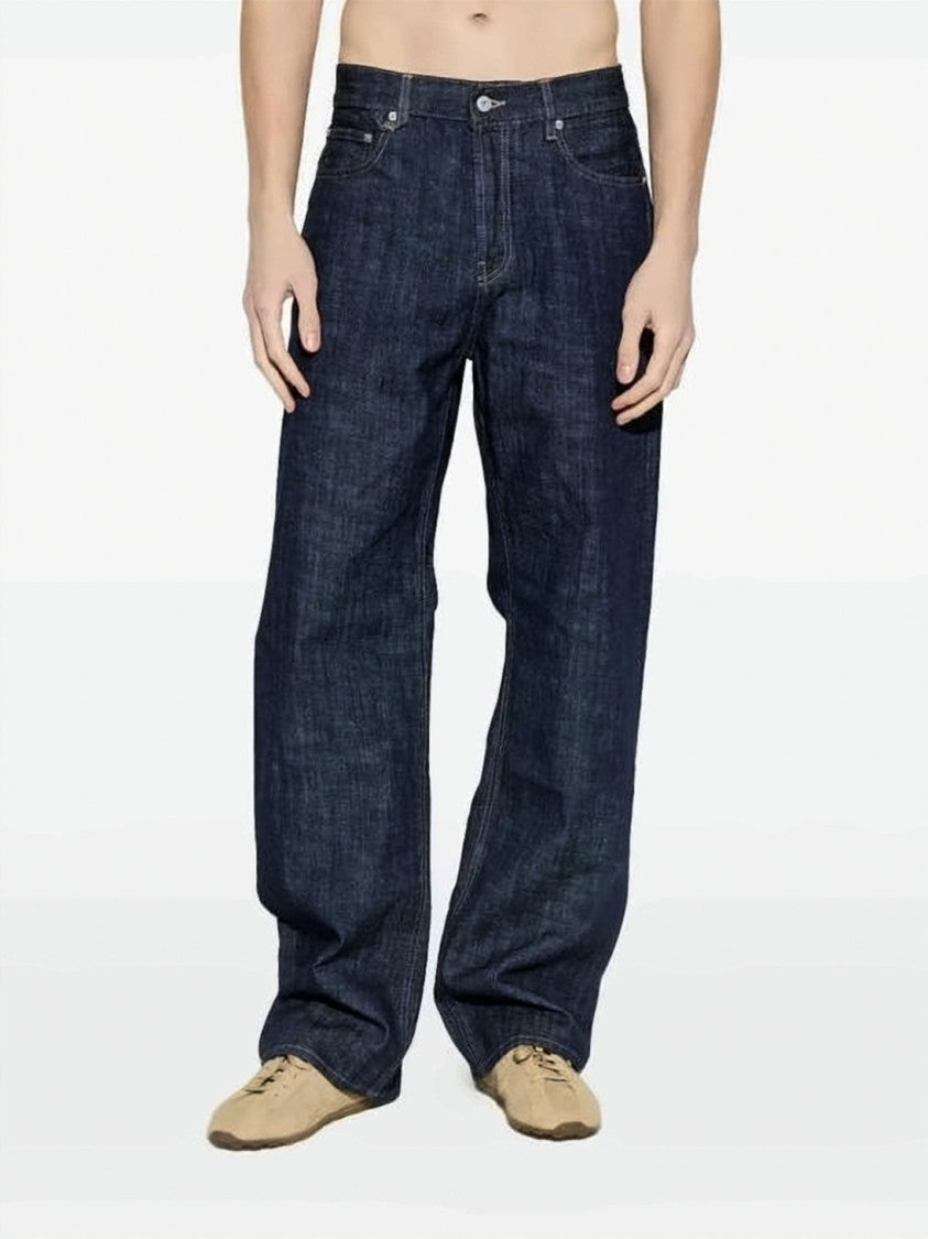 Jacquemus Straight-Leg Denim Jeans With Textured Cotton
