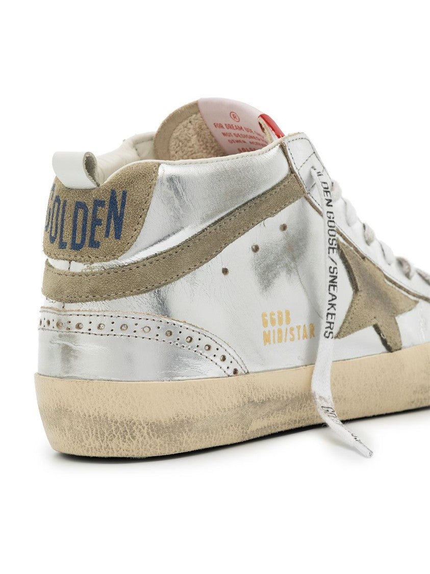 Golden Goose Silk And Nylon Vintage Style Sneakers