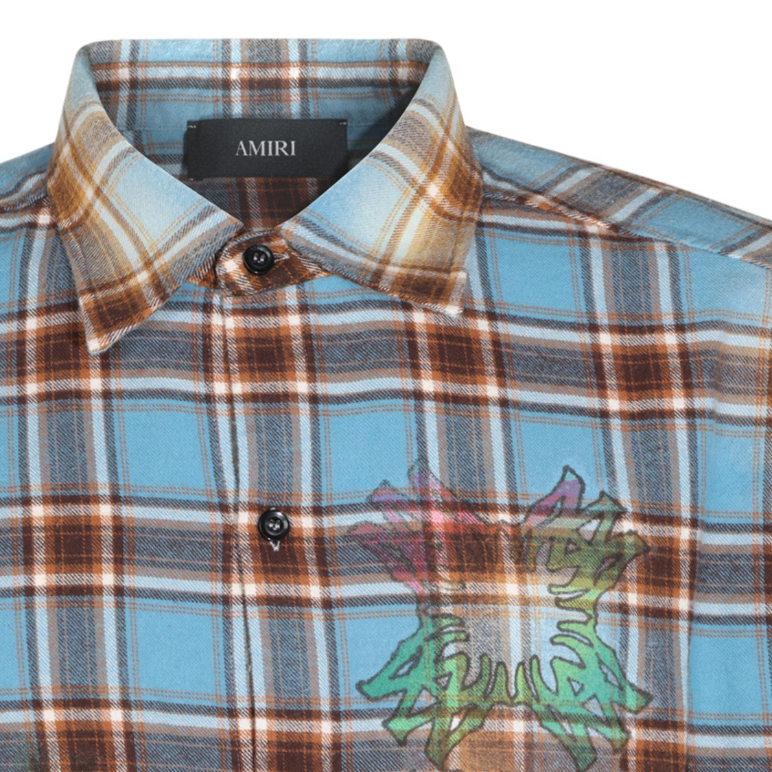 Amiri Plaid Graphic Casual Shirt