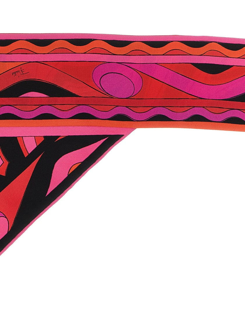 Emilio Pucci Printed Silk Twill Triangle Scarf