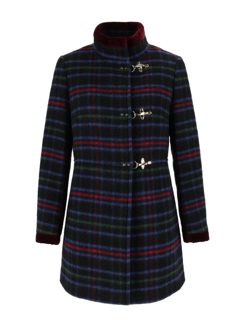 Fay Plaid Virginia 3 Ganci Short Coat
