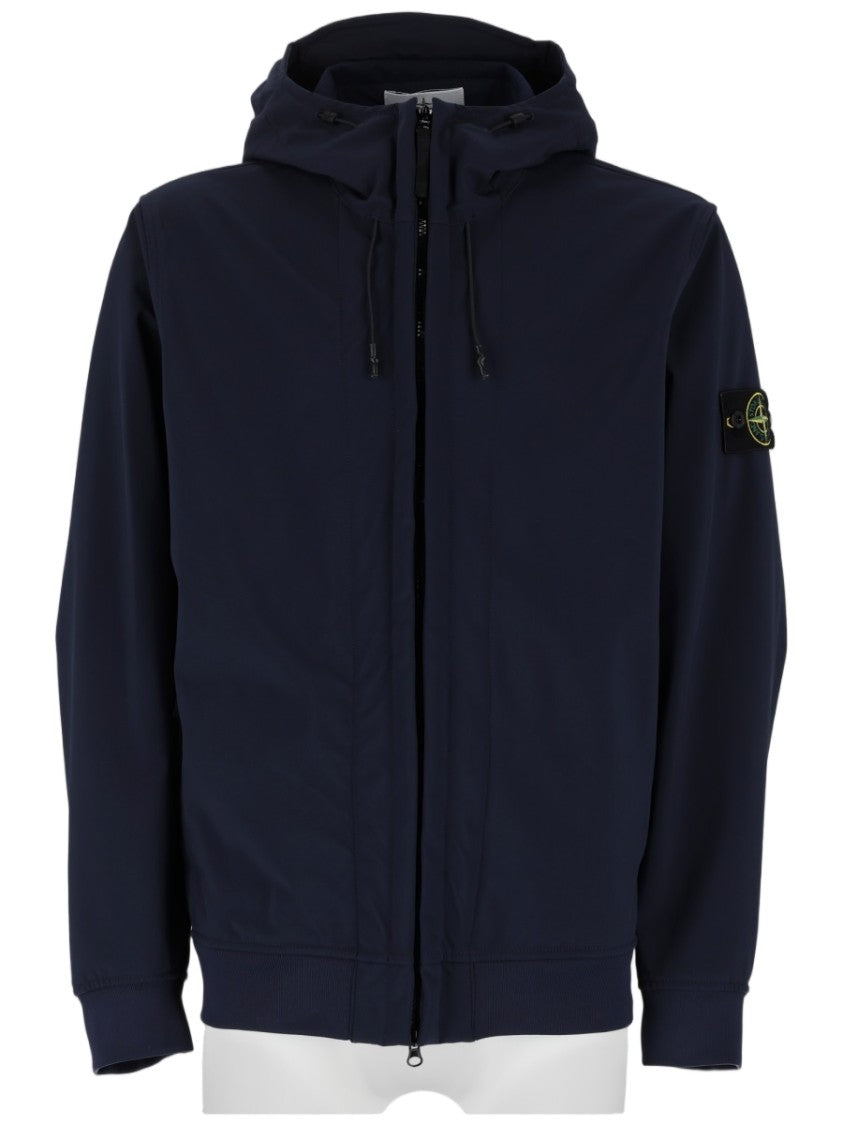 Stone Island Two-Layer Technical Fabric Hooded Jacket