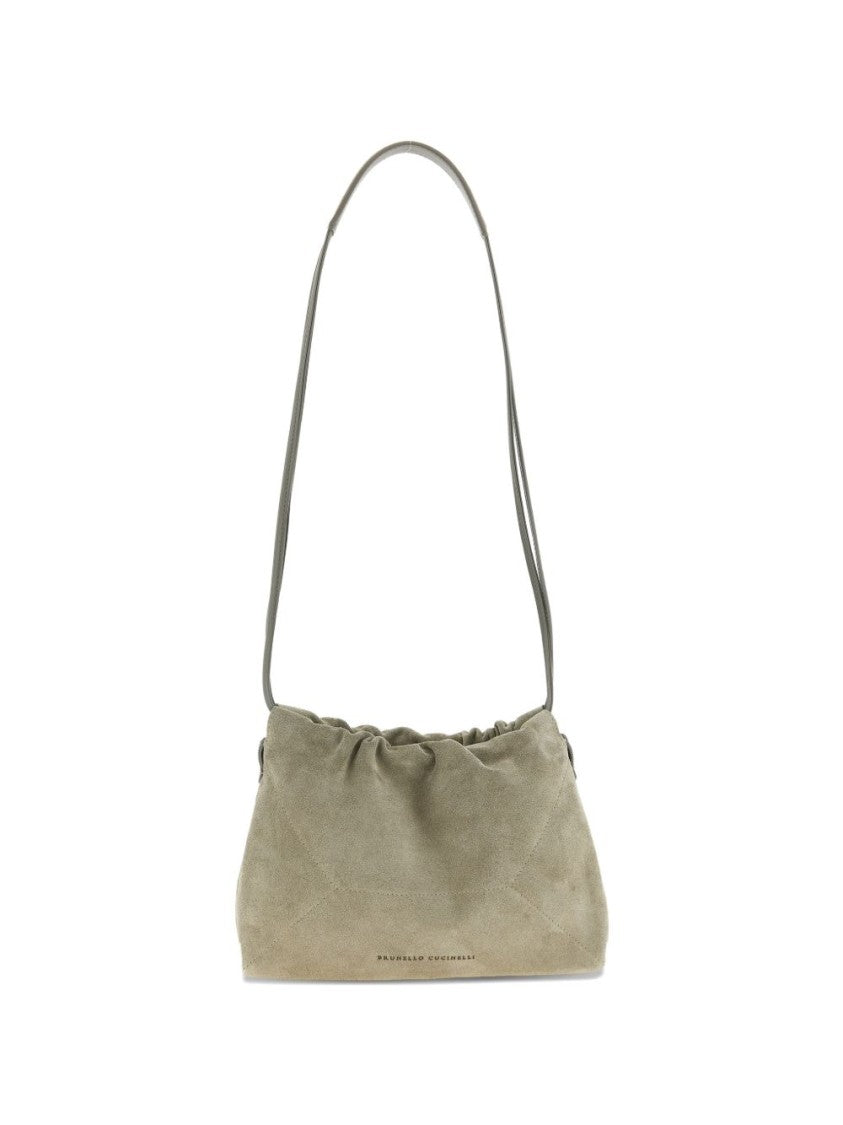 Brunello Cucinelli Soft Calf Leather Shoulder Bag