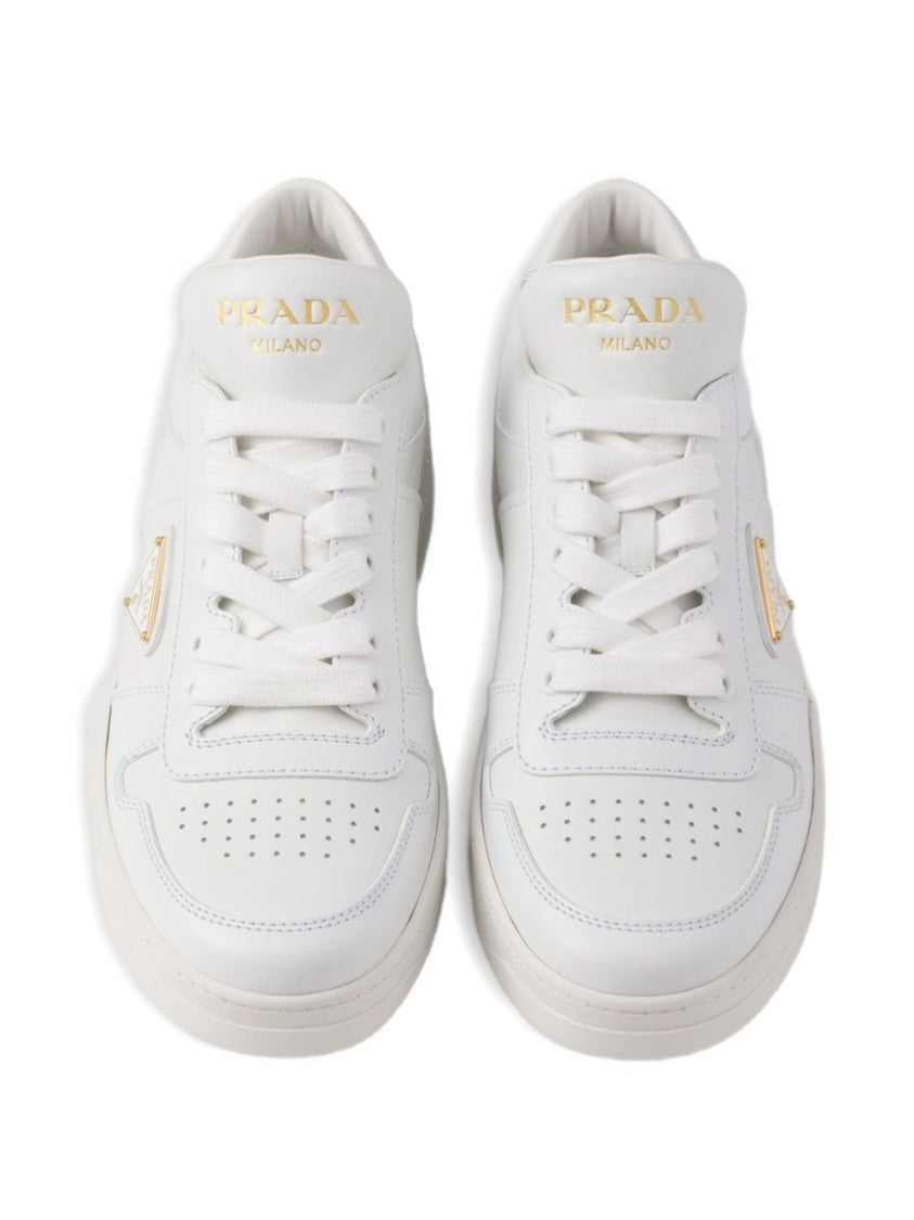 Prada Downtown Leather Sneakers