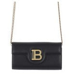 Balmain Foldover Black Shoulder Bag