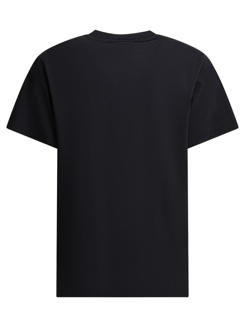 Ganni Short-Sleeved T-Shirt With Bear Graphic Print