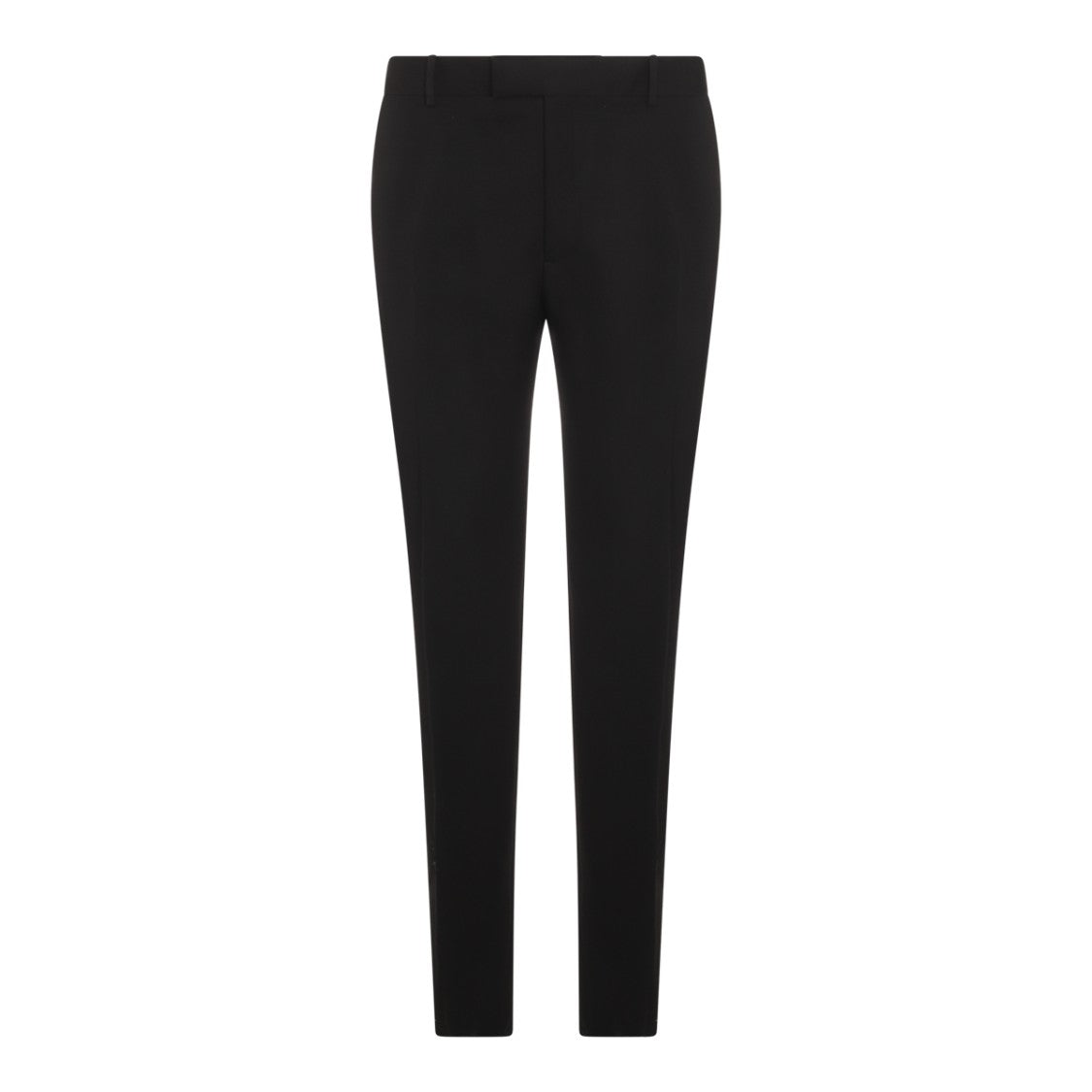 Alexander Mcqueen Slim-Fit Tailored Black Wool Trousers With Contemporary Design