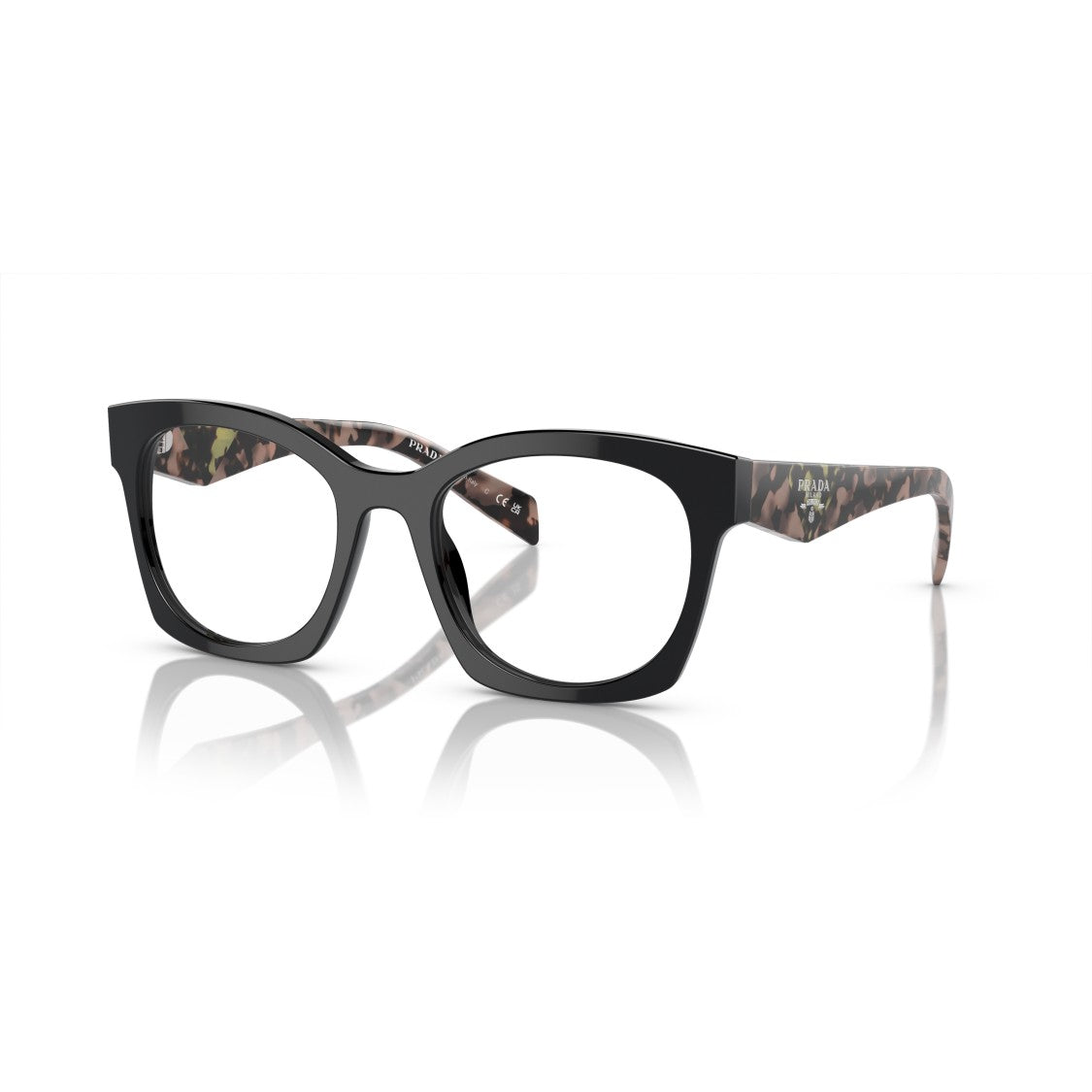 Prada 0Pr A05v Square Black Acetate Sunglasses