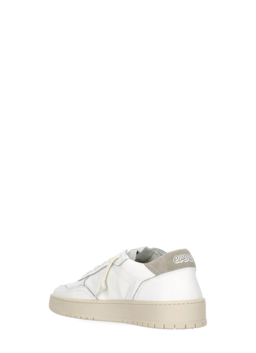 Evenu Equal White Suede Low-Top Sneakers