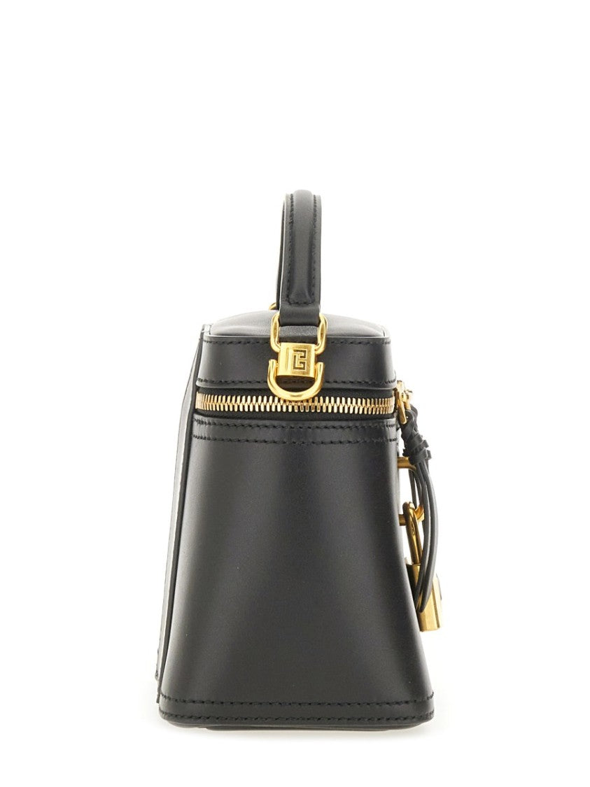 Balmain Leather "Pulse Vanity" Bag