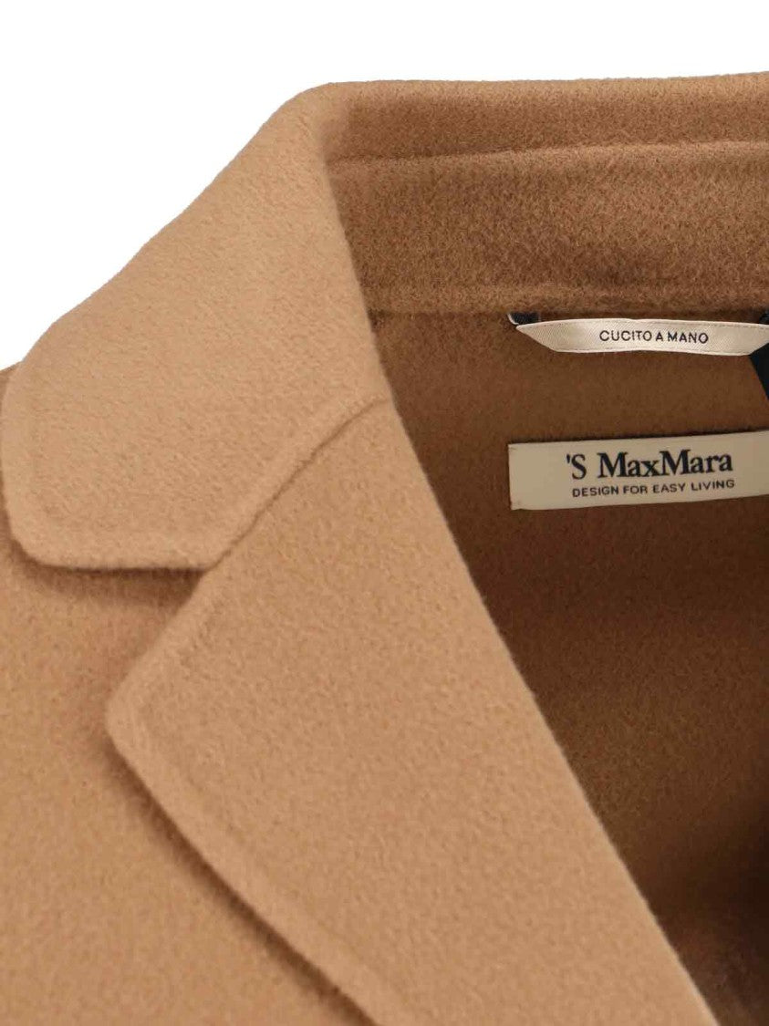 Max Mara Short Virgin Wool Coat With Classic Lapel