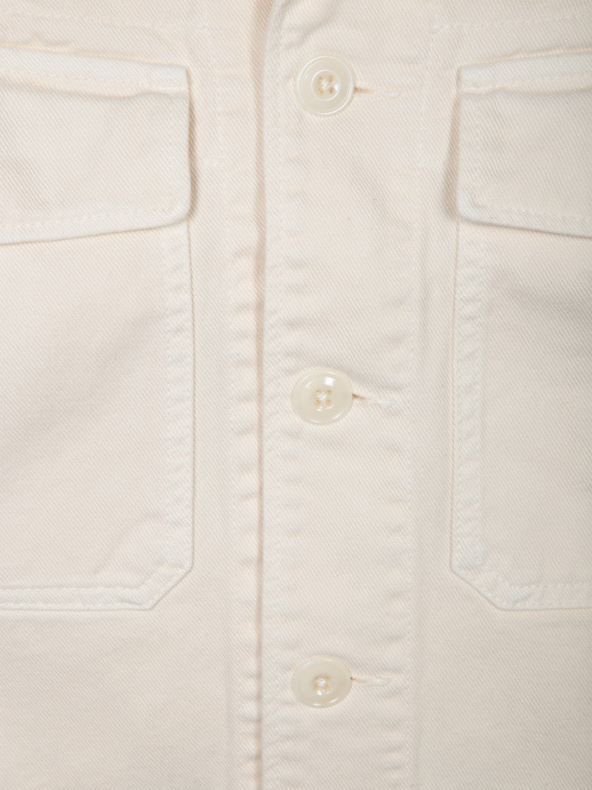 Lemaire Ecru Blazer With Classic Collar