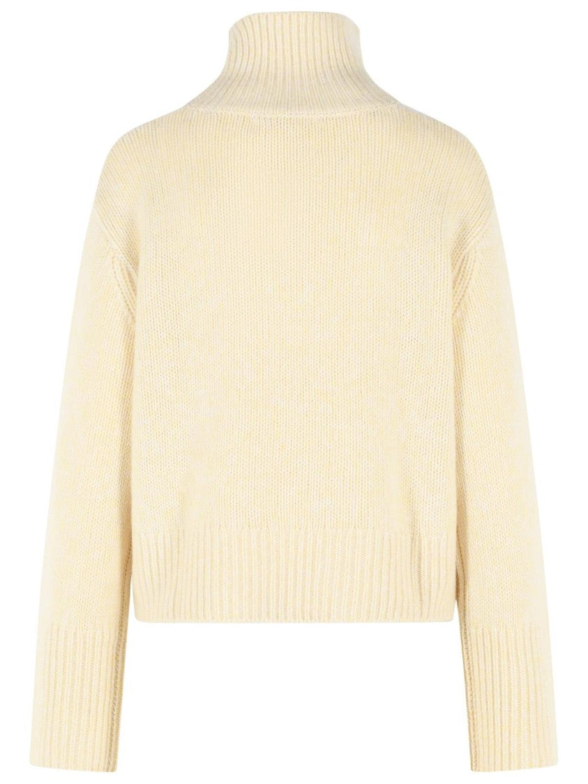 Lisa Yang 'Femi' Yellow Cashmere Turtleneck Sweater