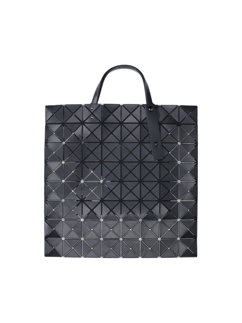Bao Bao Issey Miyake Black Prism Panel Pvc Adjustable Leather Handle Tote Bag