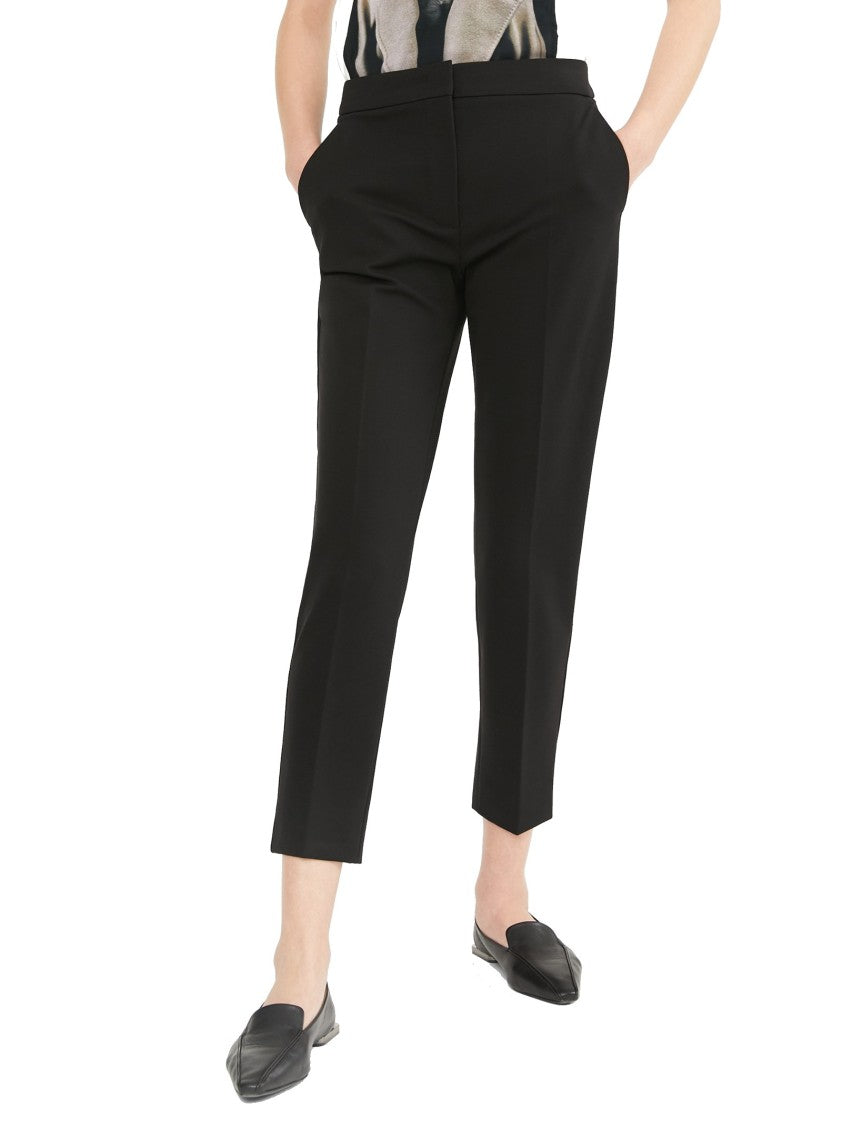 Max Mara Slim Fit Cropped Pants With High Waistband