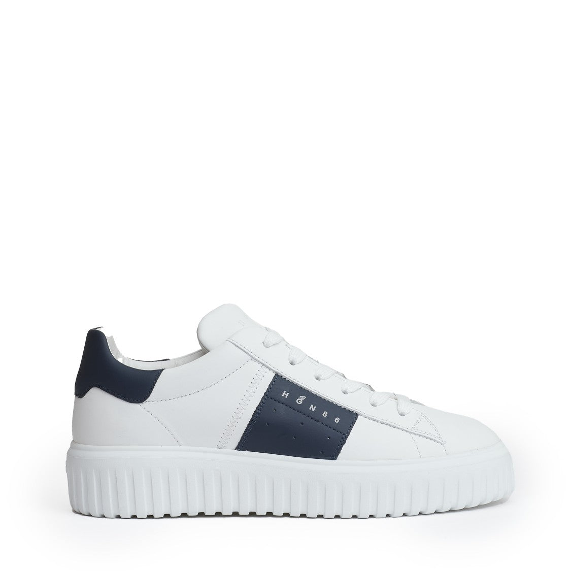 Hogan H Stripes White Sneakers With Nappa Leather Upper