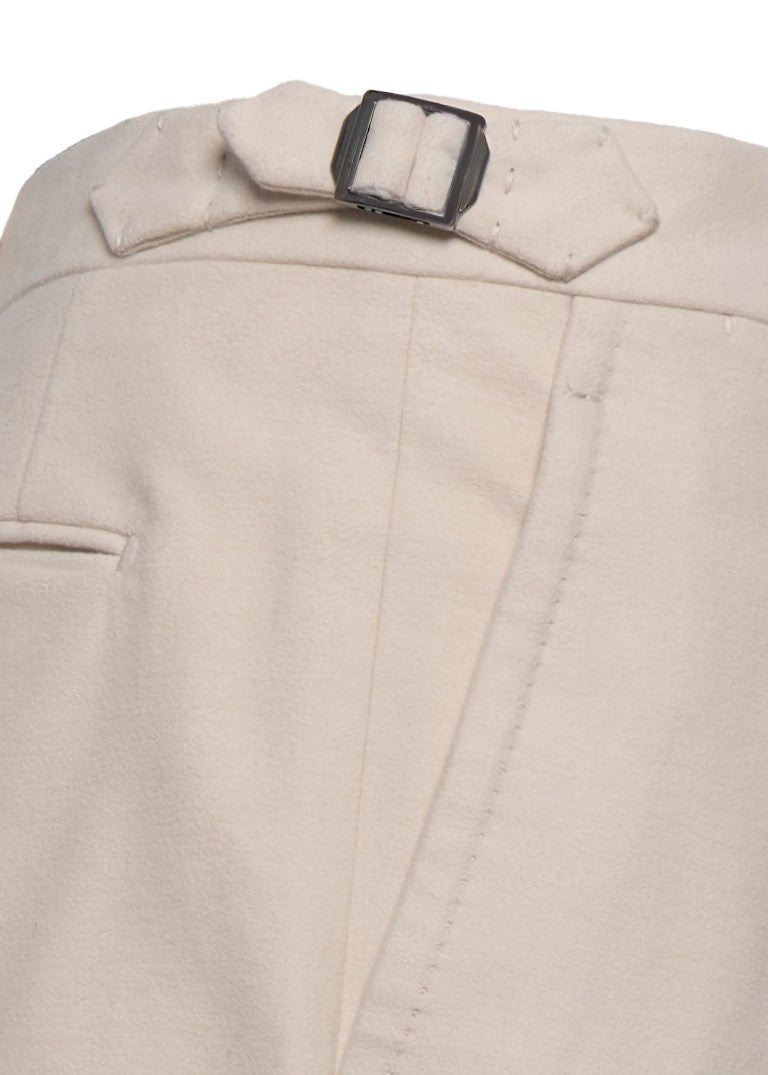 Franzese Collection Tailored Beige Trousers With Peach-Touch Fabric