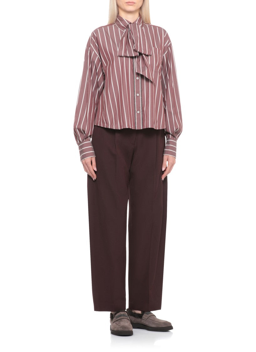 Brunello Cucinelli Shiny Trims Shirt