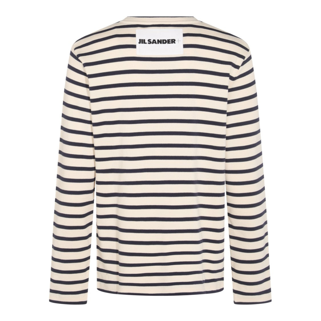 Jil Sander Navy And White Cotton Knitwear