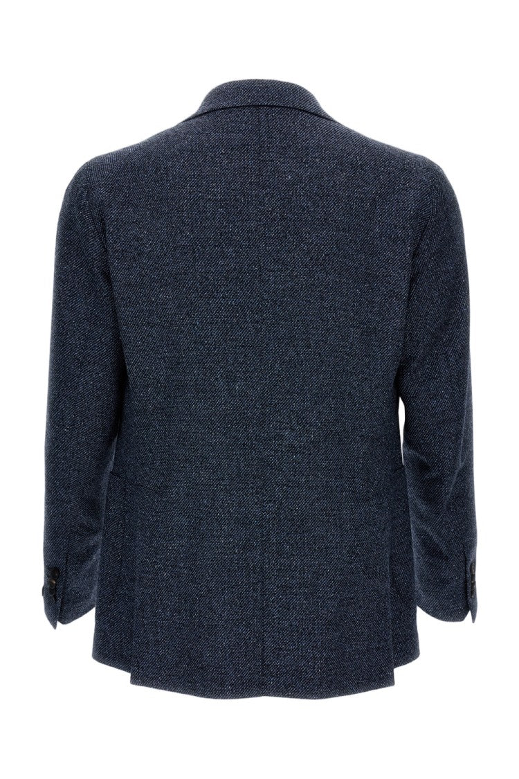 Tagliatore Tailored Single-Breasted Jacket With Textured Fabric