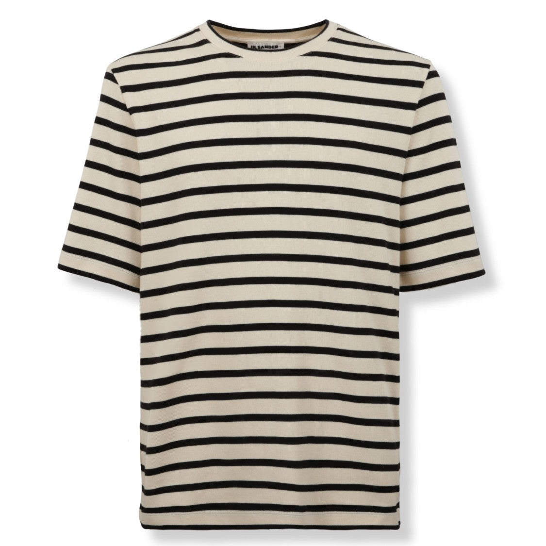 Jil Sander Oversized Striped T-Shirt With Logo Patch