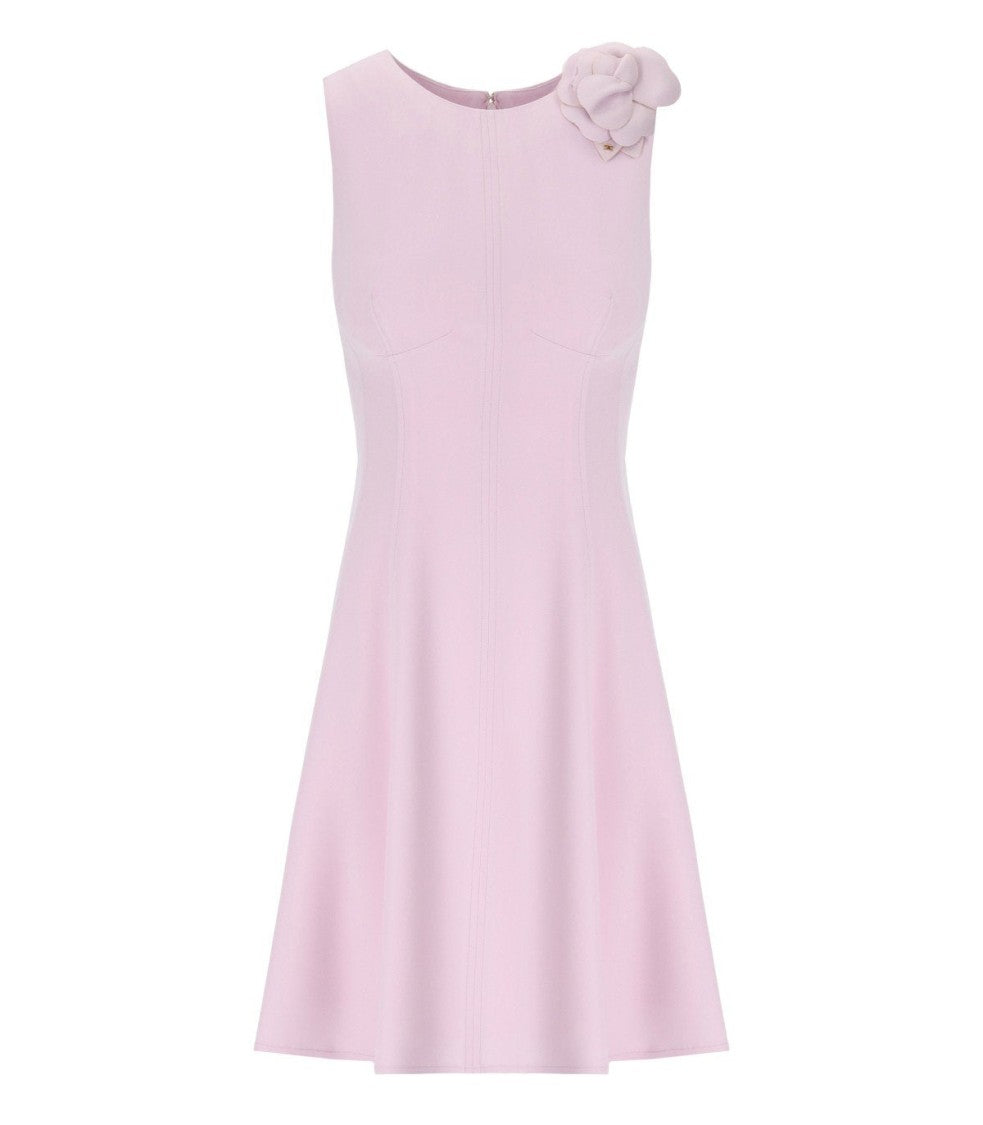 Elisabetta Franchi Quarzo Dress With Brooch