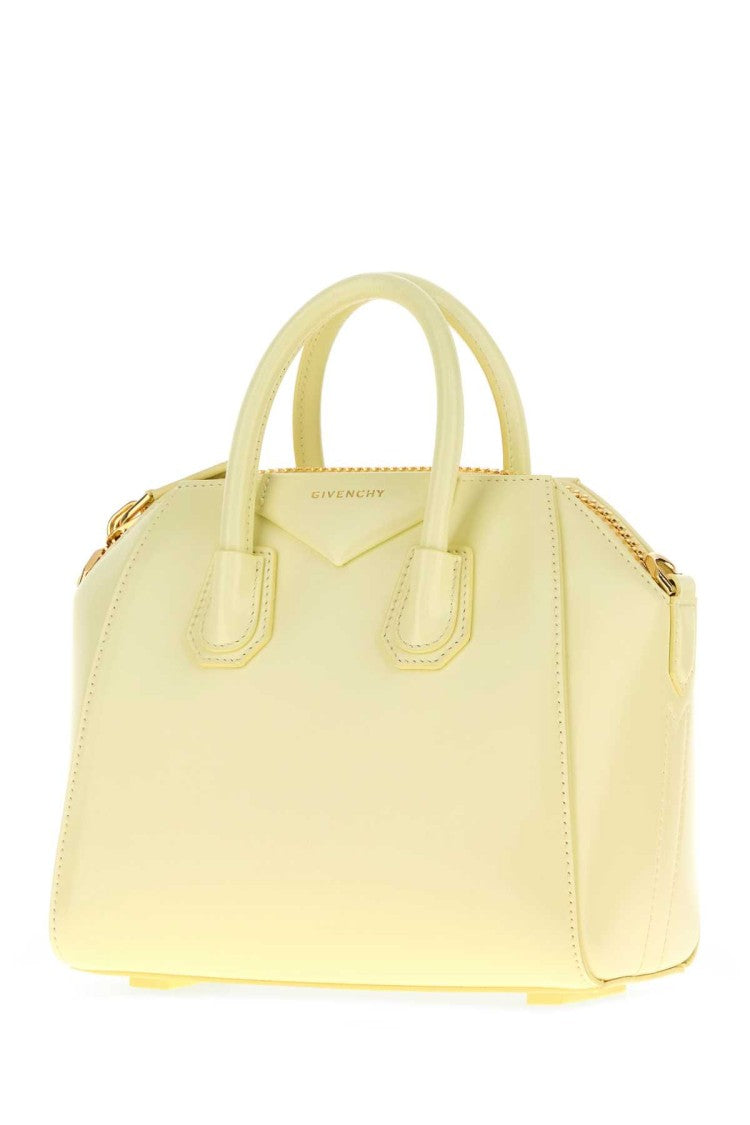 Givenchy Cream Leather Mini Antigona Handbag