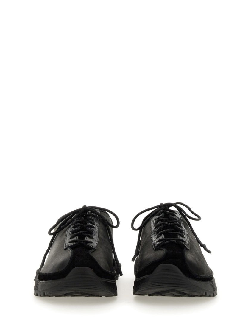 Our Legacy Black Klove Low-Profile Leather Sneakers