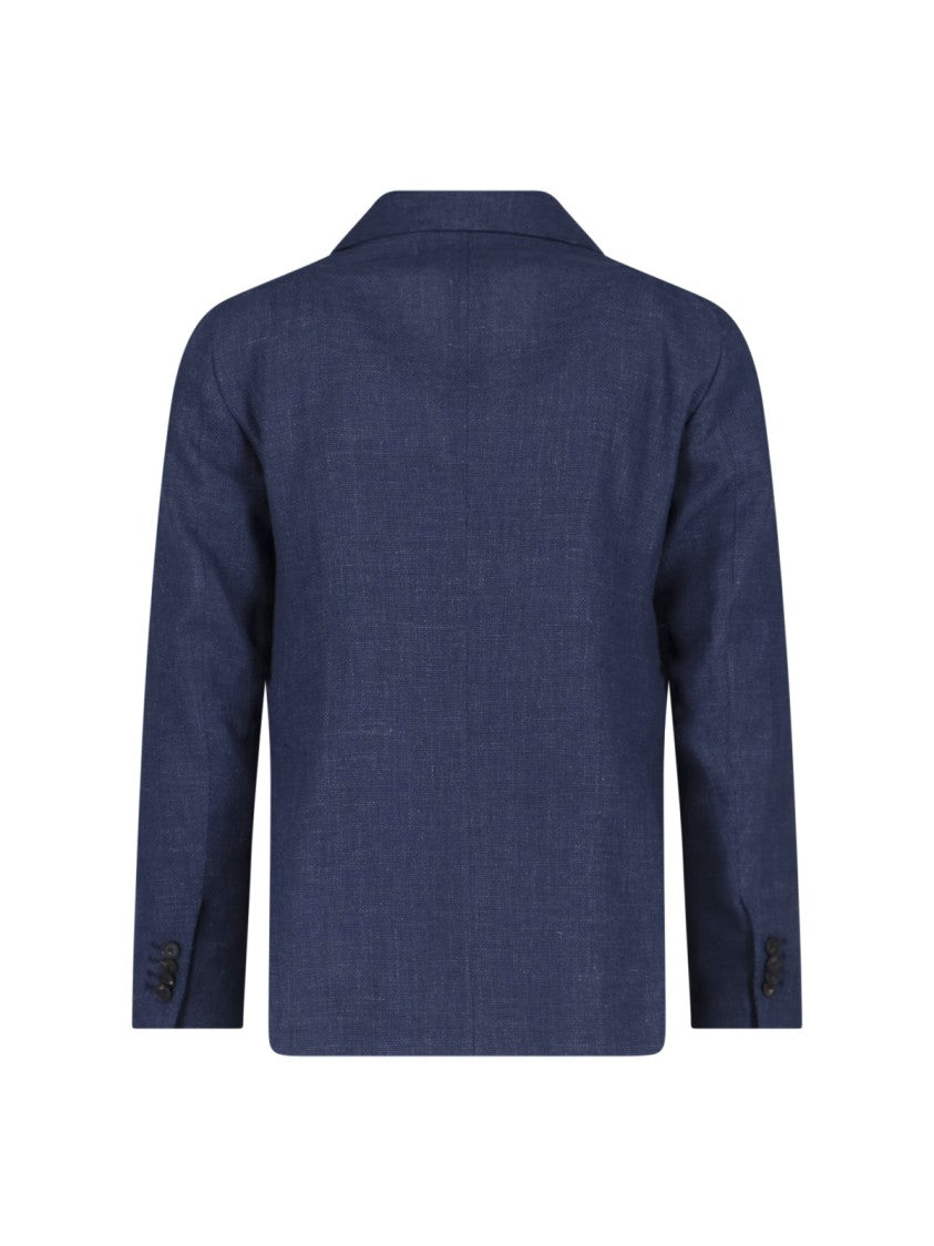 Tagliatore Tailored Black Jacket With Notched Lapel
