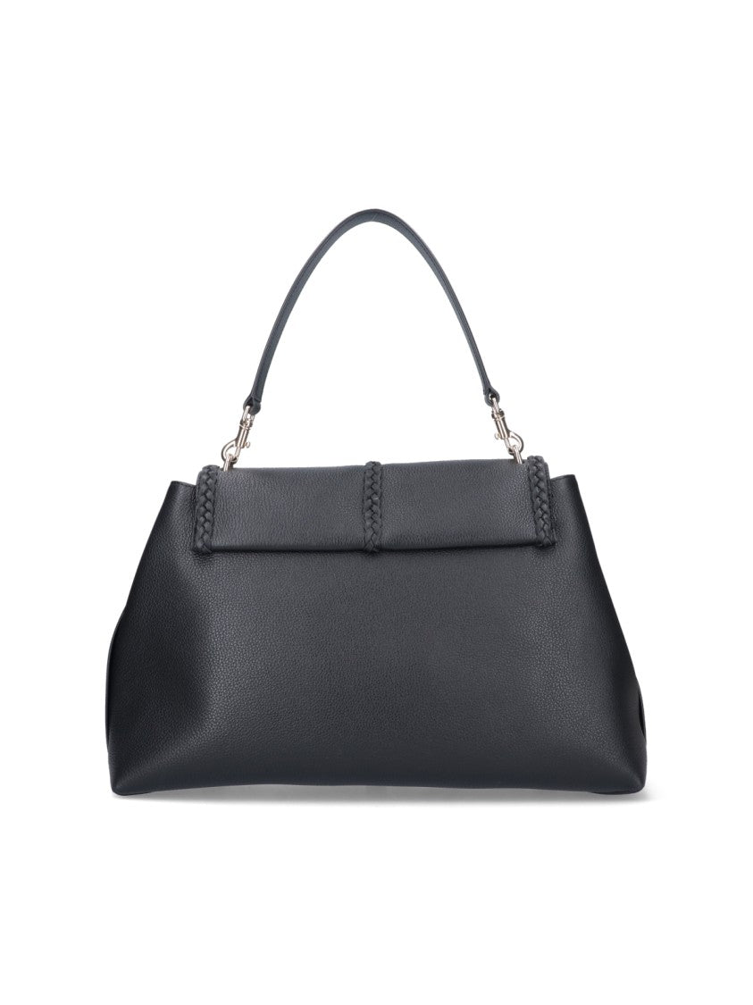 Chloé Black Penelope Large Hammered Leather Bag