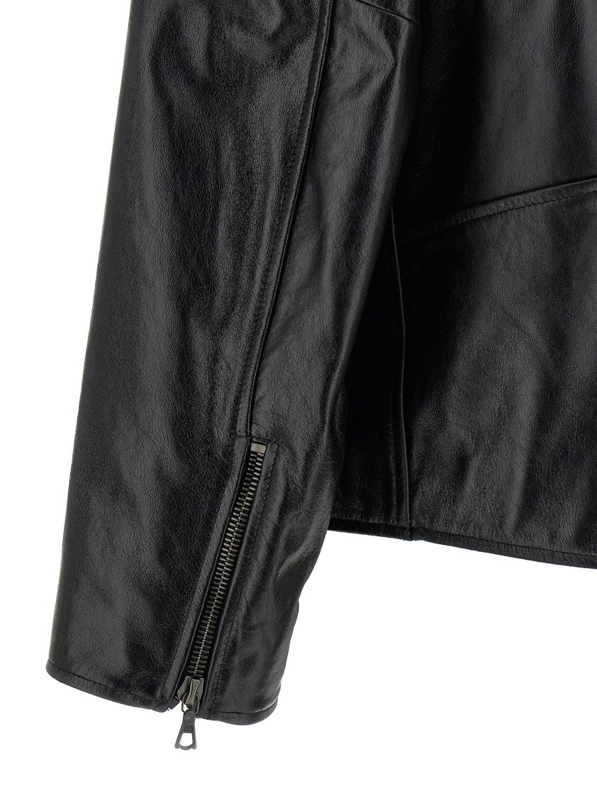 Dries Van Noten Leather Biker Jacket