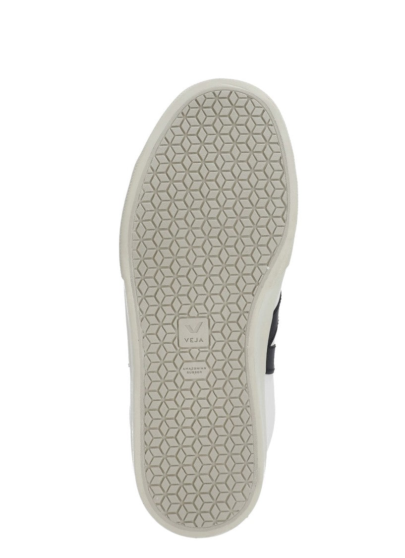Veja Ivory White Leather V Logo Sneakers