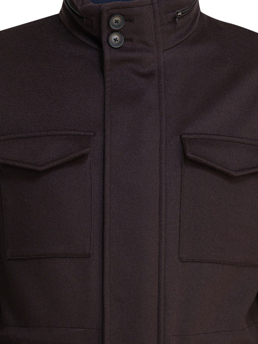 Herno Wool And Cashmere Short Coat
