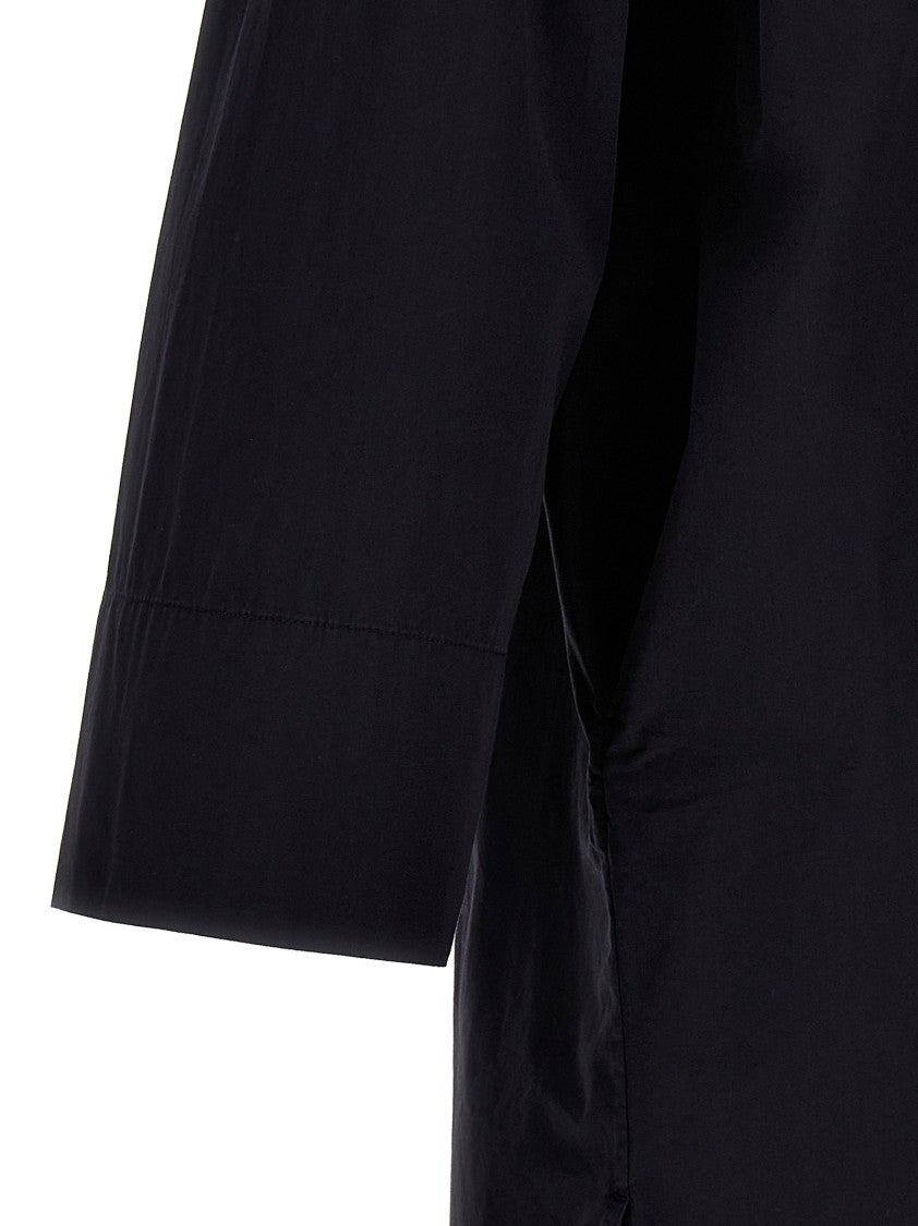 Birkenstock Relaxed Black Cotton Poplin Maxi Dress