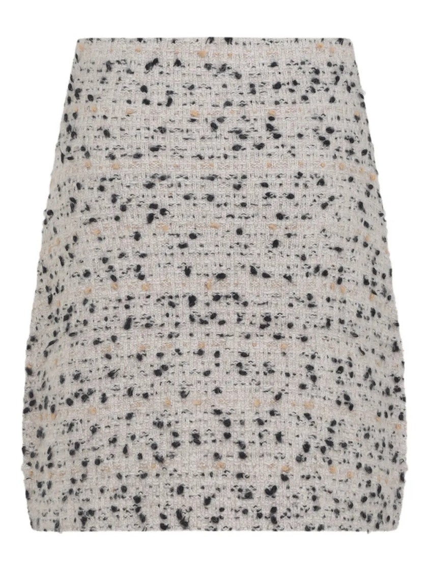 Fabiana Filippi Textured Tweed Mini Skirt With Nubby Finish