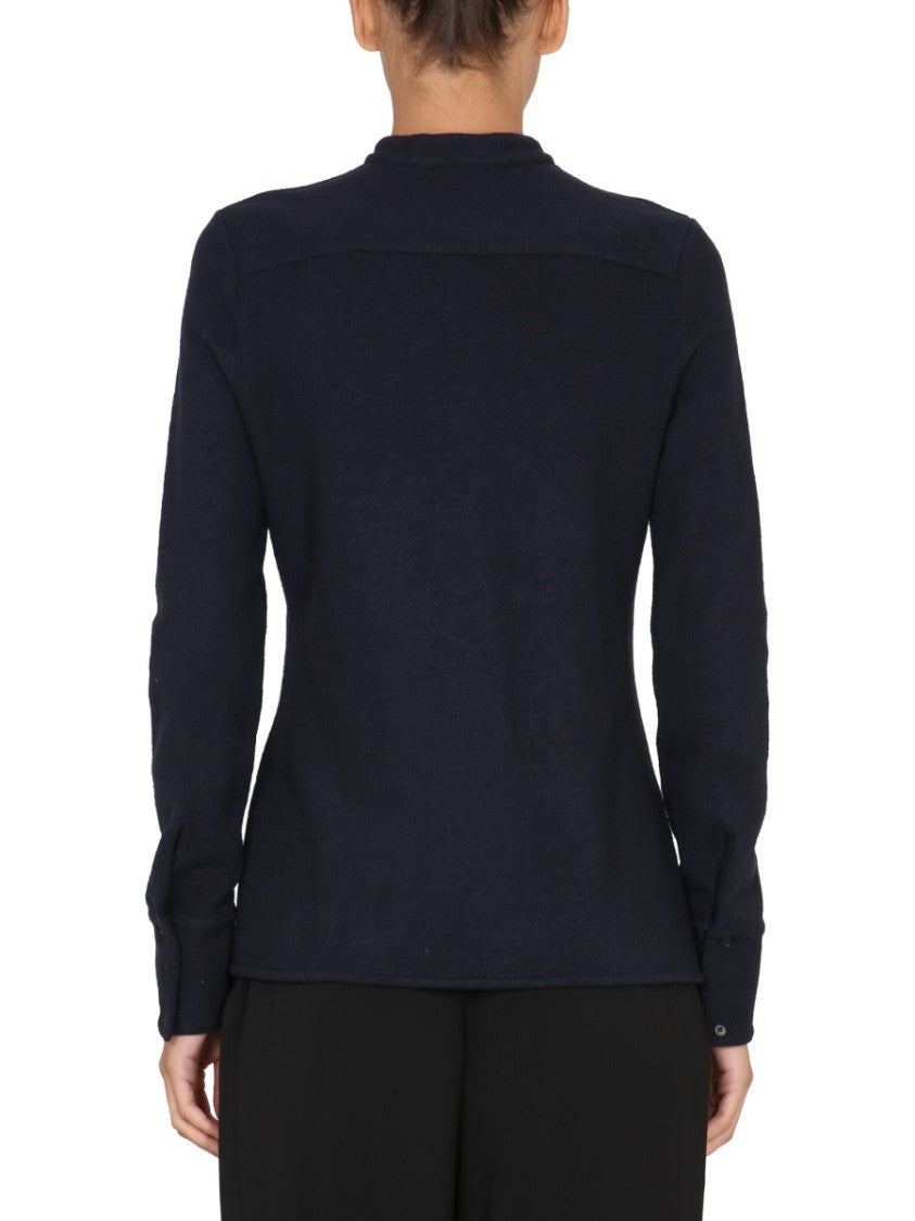 Jil Sander Tailored Long-Sleeved Shirt With Mandarin Collar