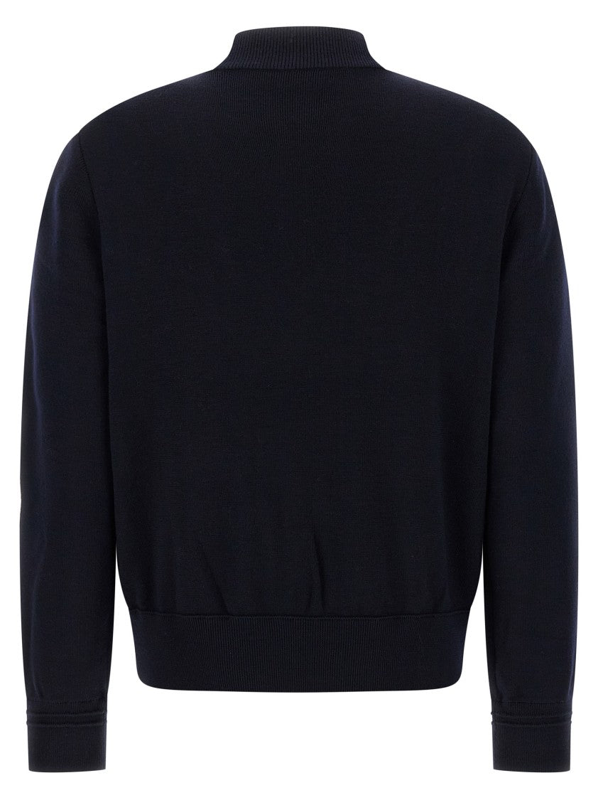 Moncler Two-Material Cardigan