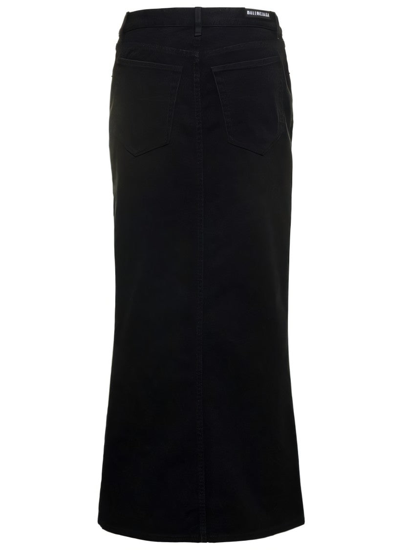 Balenciaga Form-Fitting Midi Skirt With Front Slit