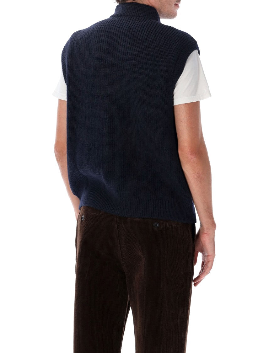 Margaret Howell Relaxed Fit Merino Gilet With Lambswool Lining