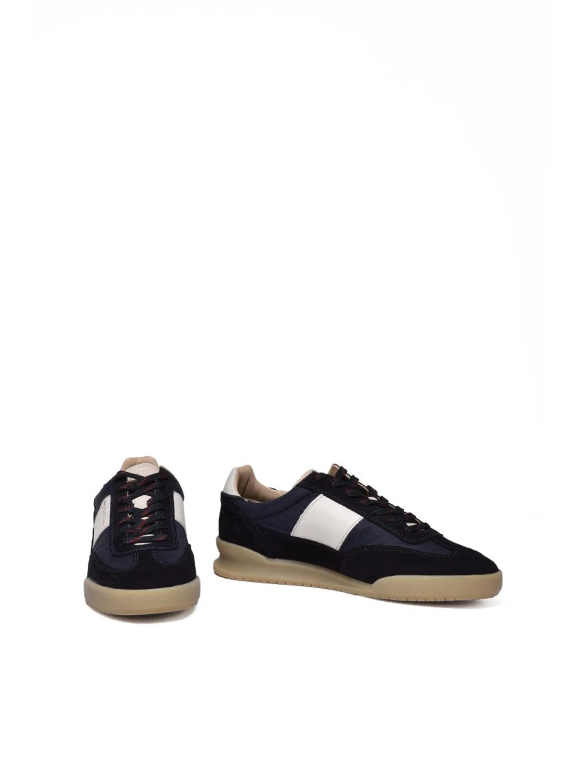Paul Smith Blue Low-Top Nylon Leather Panel Sneakers