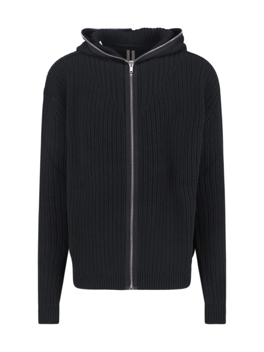 Rick Owens Zip-Up Sweater – Black