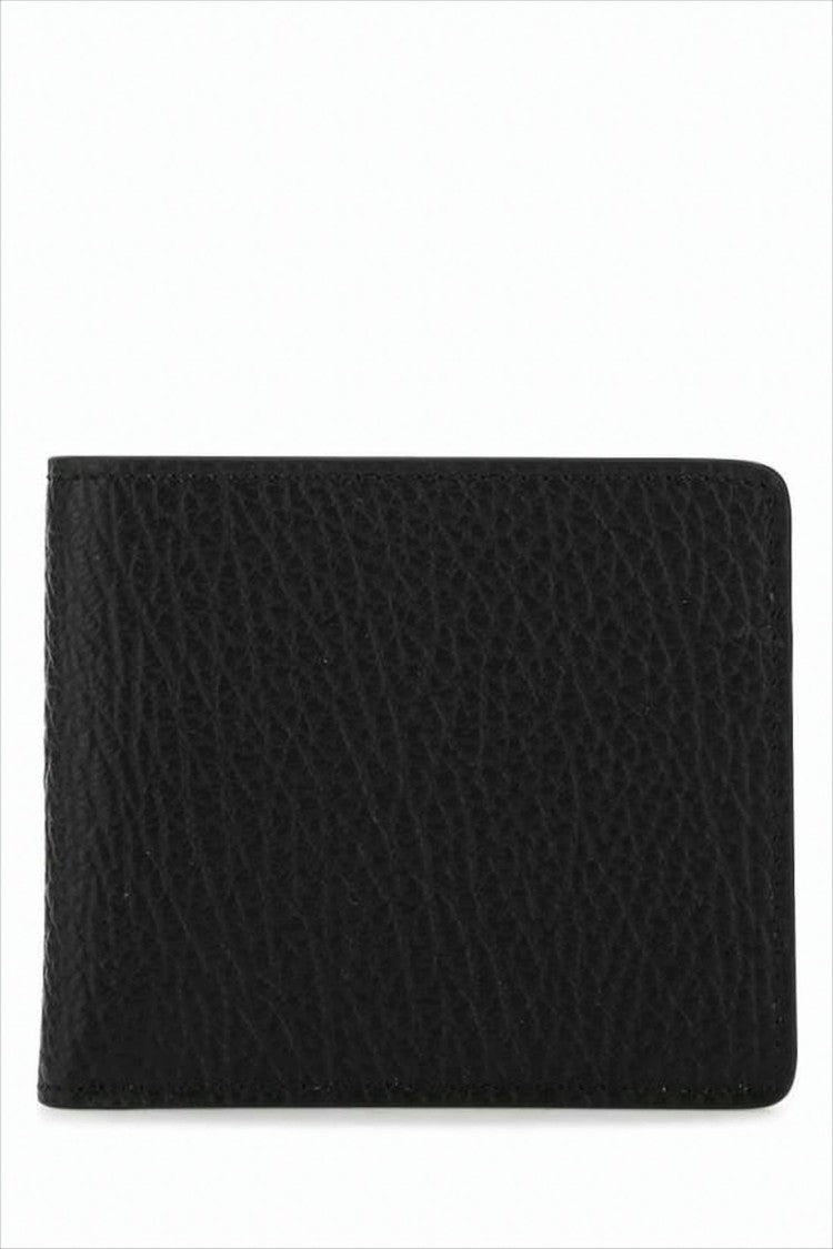 Maison Margiela Textured Calf Leather Wallet With Fold-Over Design