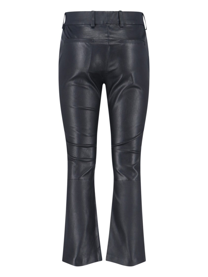 Novelle Straight-Leg Black Trousers With Structured Waistband