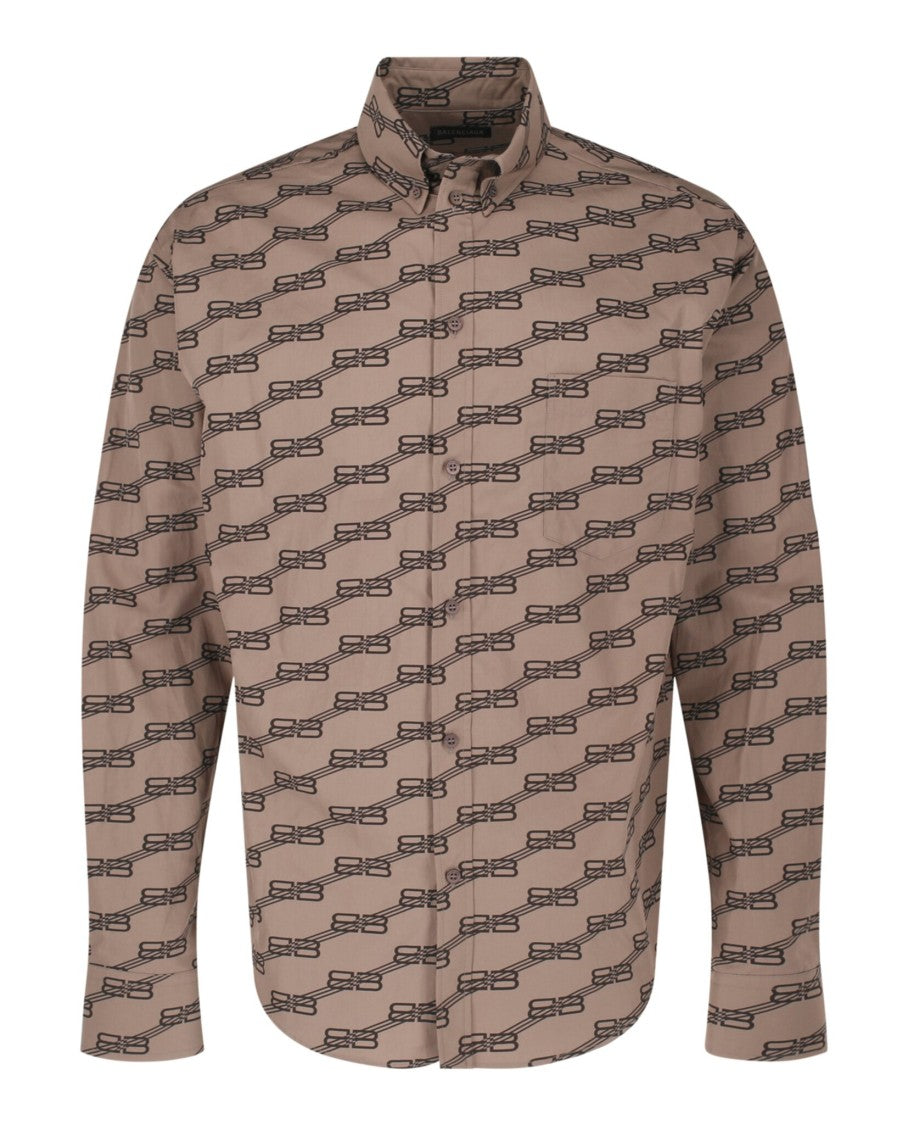 Balenciaga Monogram Long Sleeve Shirt