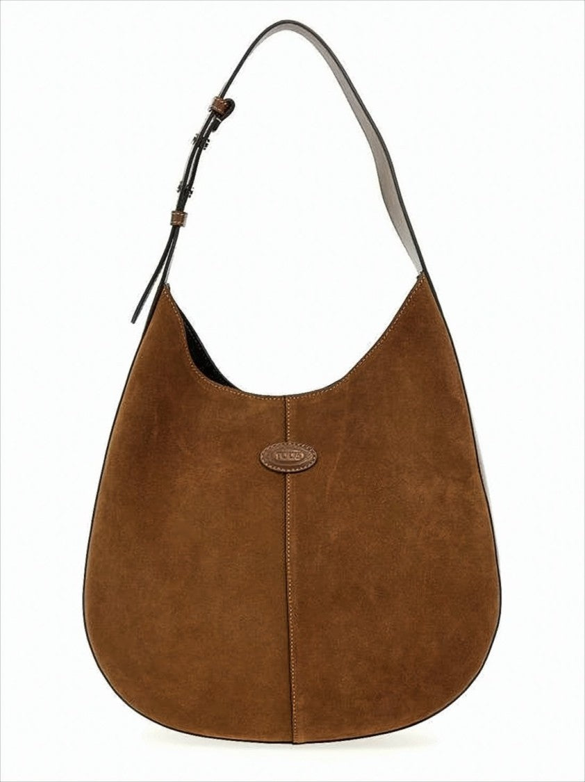 Tod's Crescent-Shaped Calf Leather Shoulder Bag